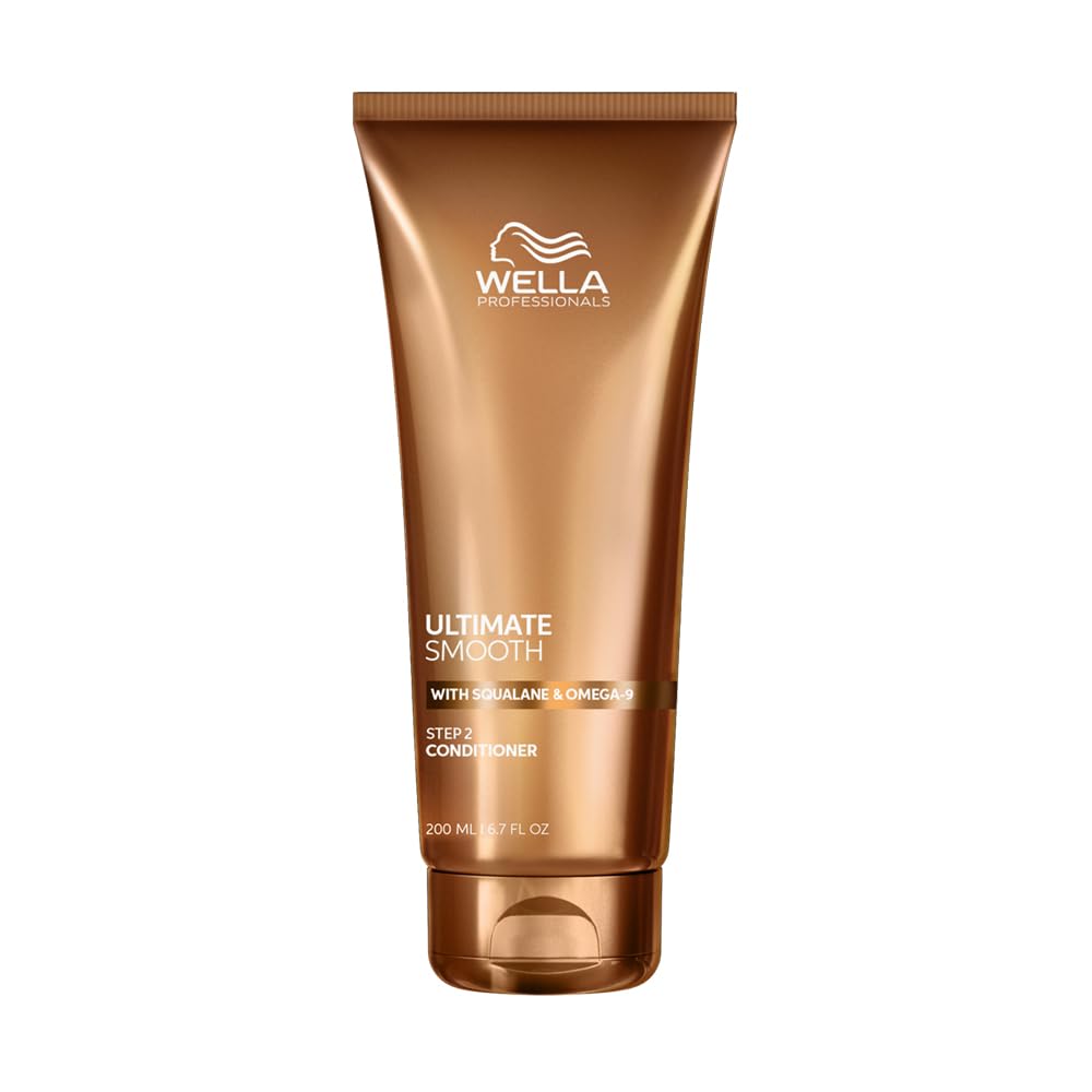 Wella Professionals Ultimate Smooth Conditioner with Squalane and Omega-9 for dry, dull, & frizzy hair | 200ml
