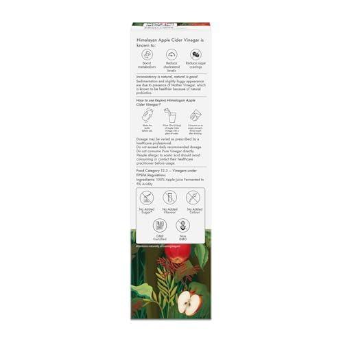 Kapiva Himalayan Apple Cider Vinegar With Mother Vinegar 500Ml, Liquid Super Saver Pack