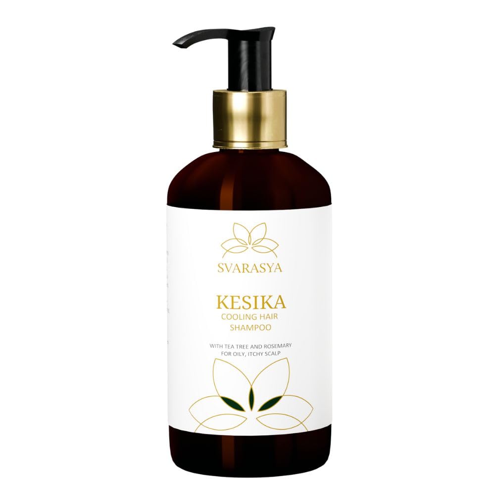 Svarasya Kesika Tea Tree, Rosemary & Neem for Itchy & Flaky Anti-Dandruff Shampoo for Men and Women - 200ml
