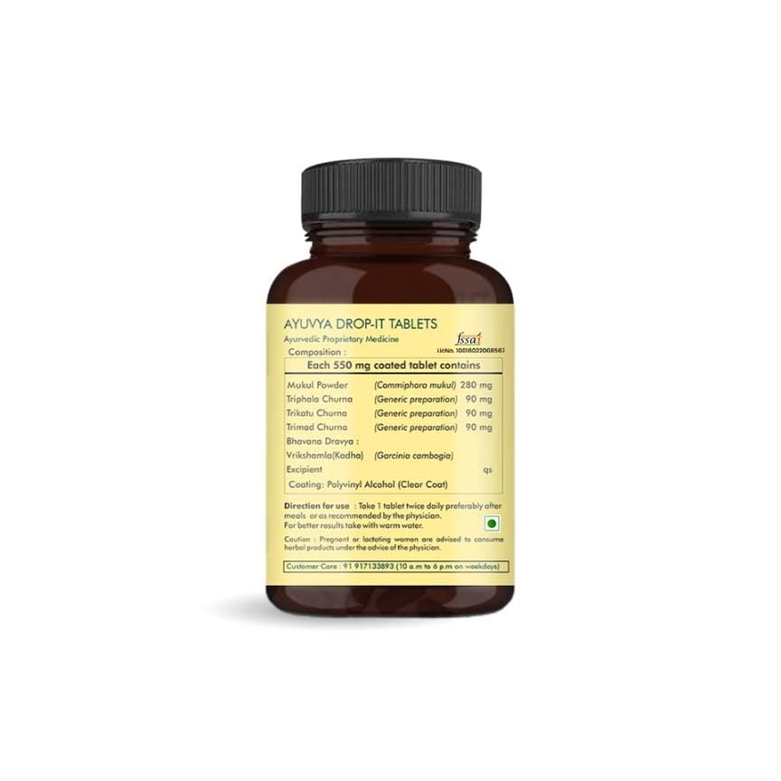 Ayuvya Drop It Weight/Fat Reducer Tablets - 60 tabs