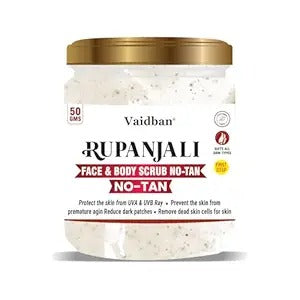 Vaidban Rupanajli Face & Body Scrub No-Tan - 50 gms