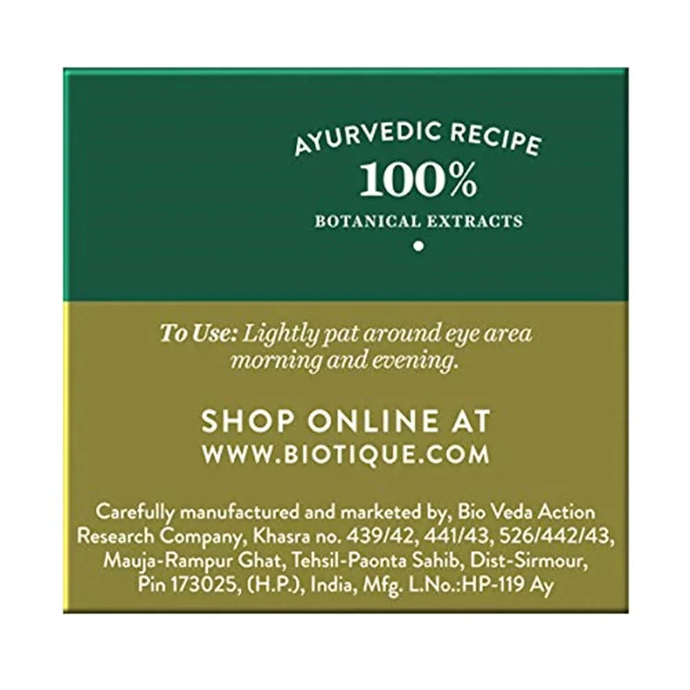 Biotique Advanced Ayurveda Bio SeaWeed Revitalizing Anti Fatigue Eye Gel - 15 gms