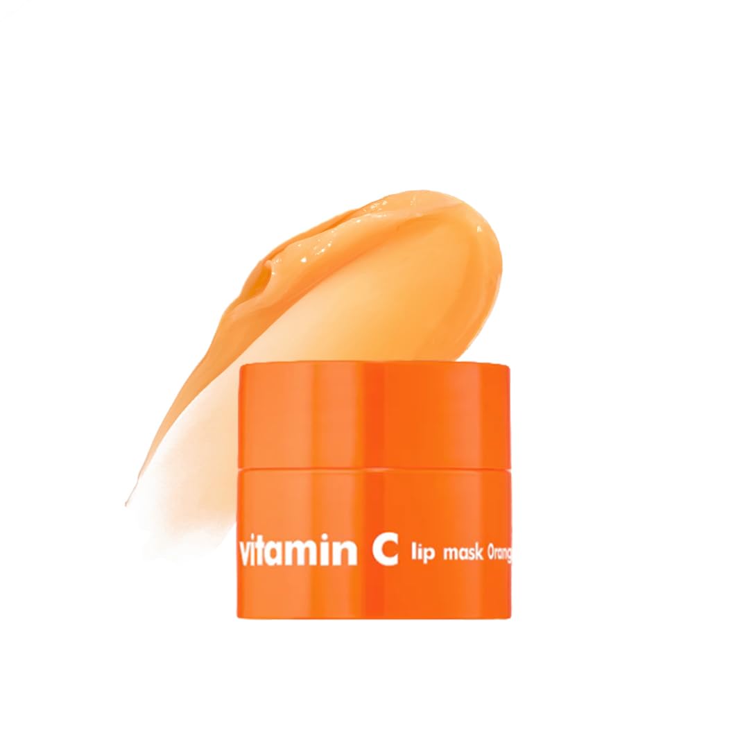 The Face Shop Vitamin C Lip Sleeping Mask (5g) - Smooths & Softens Dry Lips - Hydrating Lip Balm - Overnight Lip Care - Korean Skin Care