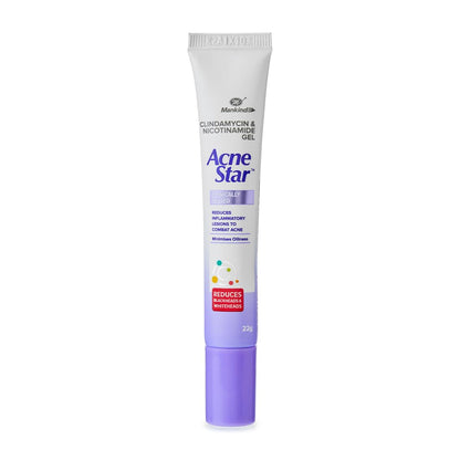 Mankind Acne Star Clindamycin And Nicotinamide Tube Face Gel - 22 Gms