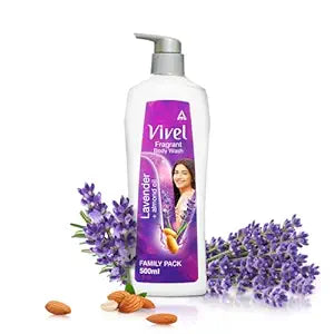 Vivel Fragrant Body Wash Lavender & Almond Oil Shower Gel - 500 ml