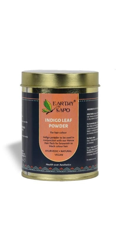 Earthy Sapo All Natural Indigo Leaf Powder - 200 gms