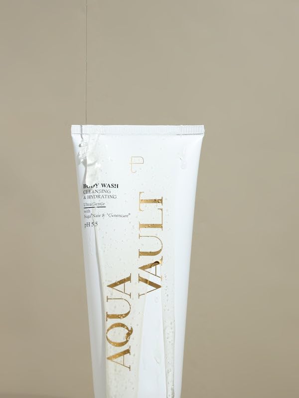 Personal Touch Aquavault Gentle Body Wash | Fragrance Vanilla | pH 5.5 Balanced, Sulphate-Free & Moisturising | Sweat-Proof Odour Control | Unisex Body Wash for All Skin Types | 200 ml