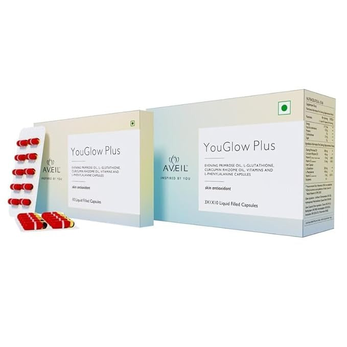 Aveil YouGlow Plus L-Glutathione Tablets - 30 Cap