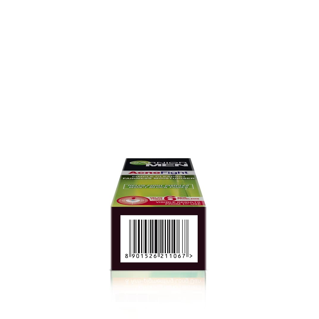 Garnier Men Acno Fight Pimple Clearing Brightening Cream Moisturizer, 45G