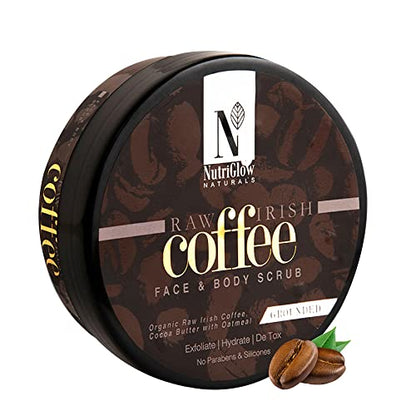 NutriGlow NATURAL'S Raw Irish Coffee Face & Body Scrub