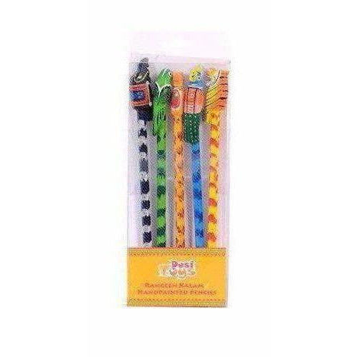 Handpainted Pencil Toys (Set of 5)