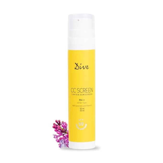 Dive Cc Screen Tinted Sunscreen Spf 50 Pa+++ - 50 ml