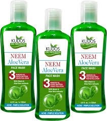 Kudos Ayurveda Neem Aloe Vera Facewash - 120 ml (Pack Of 3)