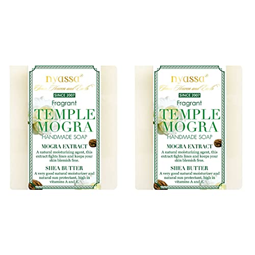 Nyassa Temple Mogra Handmade Soap - 150 Gms | Pack of 2