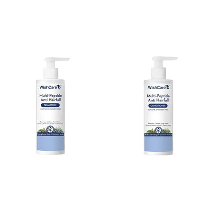 WishCare Multi Peptide Anti Hairfall Shampoo 250ml+ Conditioner 200ml