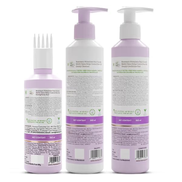 Mamaearth Rosemary Hair Fall Control Kit - 650 ml