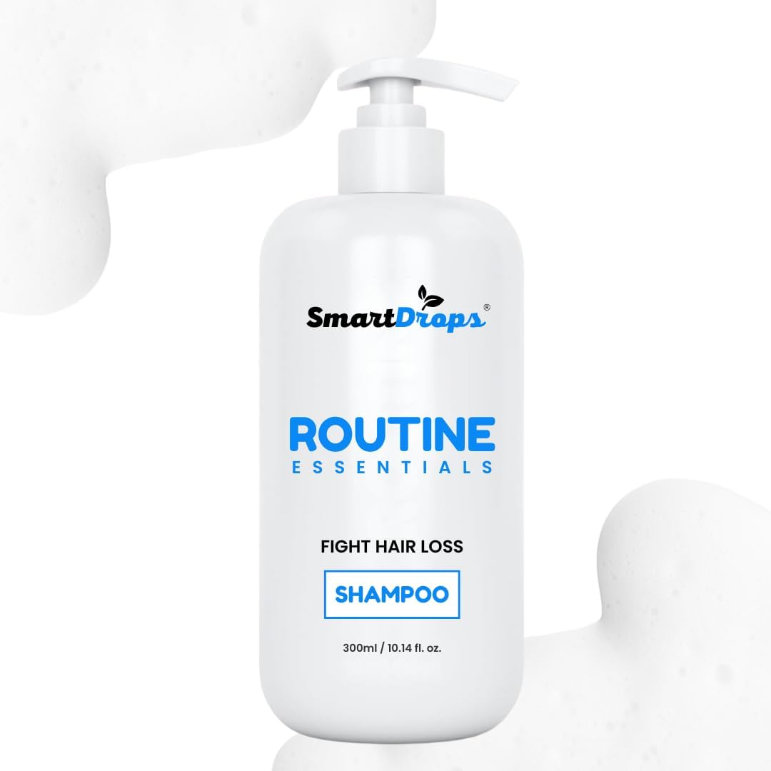 Smartdrops Shampoo for Stronger Hair - Smooth & Shine hair Shampoo | shampoo for hair fall control | shampoo for hair fall and dandruff | for oily scalp and dry ends - 300 ML