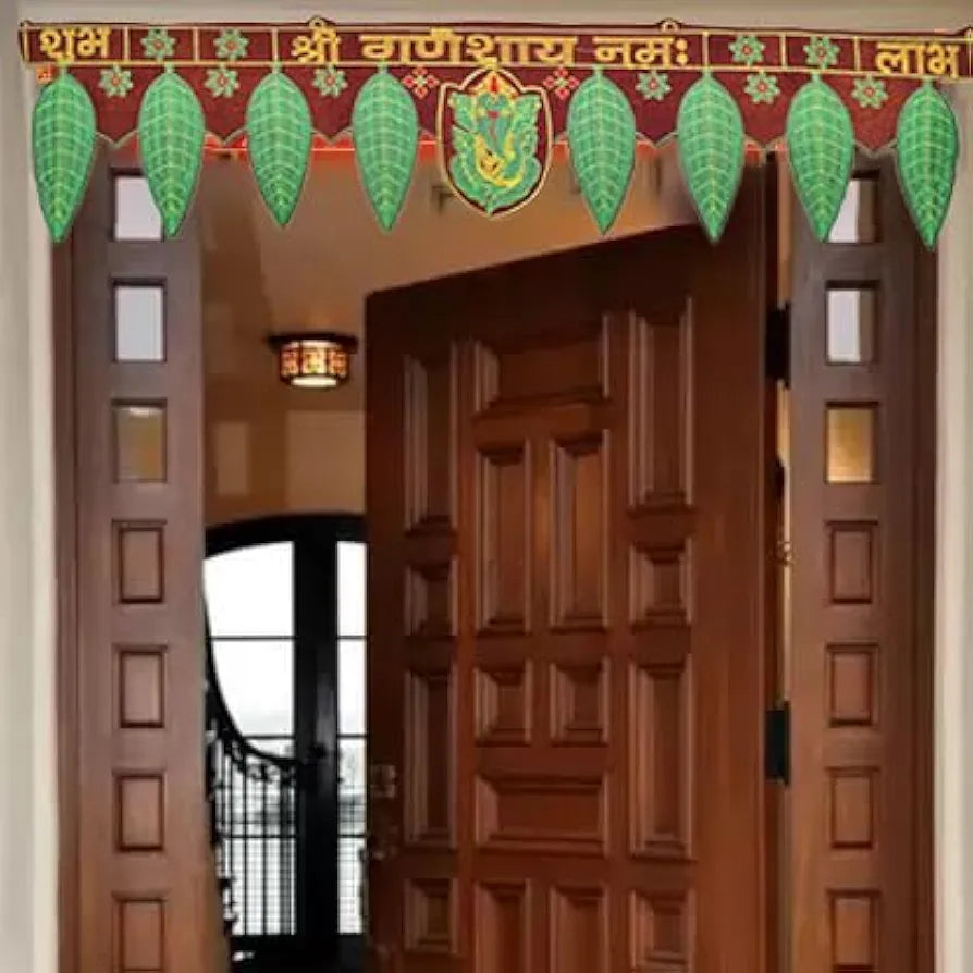 Collectible India Bandarwal Toran for Door Ganesha Shubh Labh