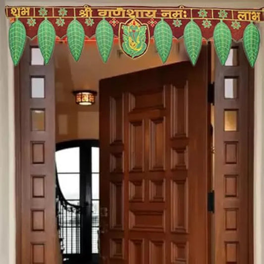 Collectible India Bandarwal Toran for Door Ganesha Shubh Labh