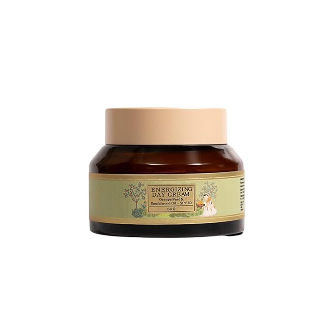 FloraSoul Ayurveda Energizing Day Cream With Orange Peel & Sandalwood SPF 30 - 50 Gms