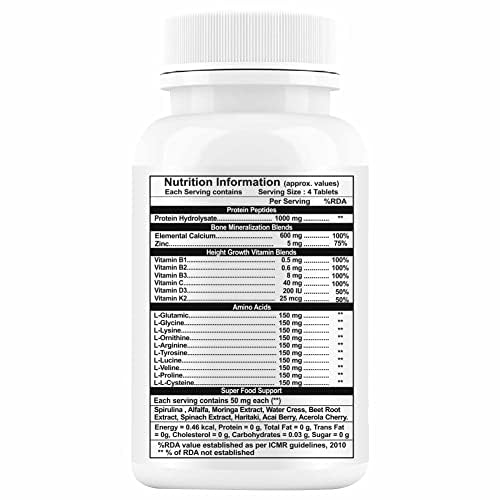 Propeptides Height Increasing Supplement for Kids - 60 Tablets (Pack of 2)