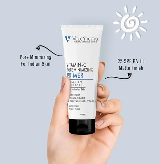 Volamena Pore minimizing Matte Primer sunscreen SPF 25 ++ For Women - 40 ml