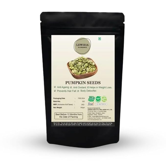 Lewisia In Organics Pumpkin Seed Raw - 180 gms