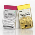 Ace Blend Womenâ€™s Wellness Combo | Omega 3 Fish Oil 1650mg (60 Softgels) + Multivitamin Capsule (60) | With EPA DHA, Iron, Quatrefolic, K2 & D3 | Daily Nutrition Support