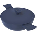Ember Cookware Arcilla Ceramic Non Stick Kadai 24cm | Metallic Lid | Matching Handles | Florence Series | Blue