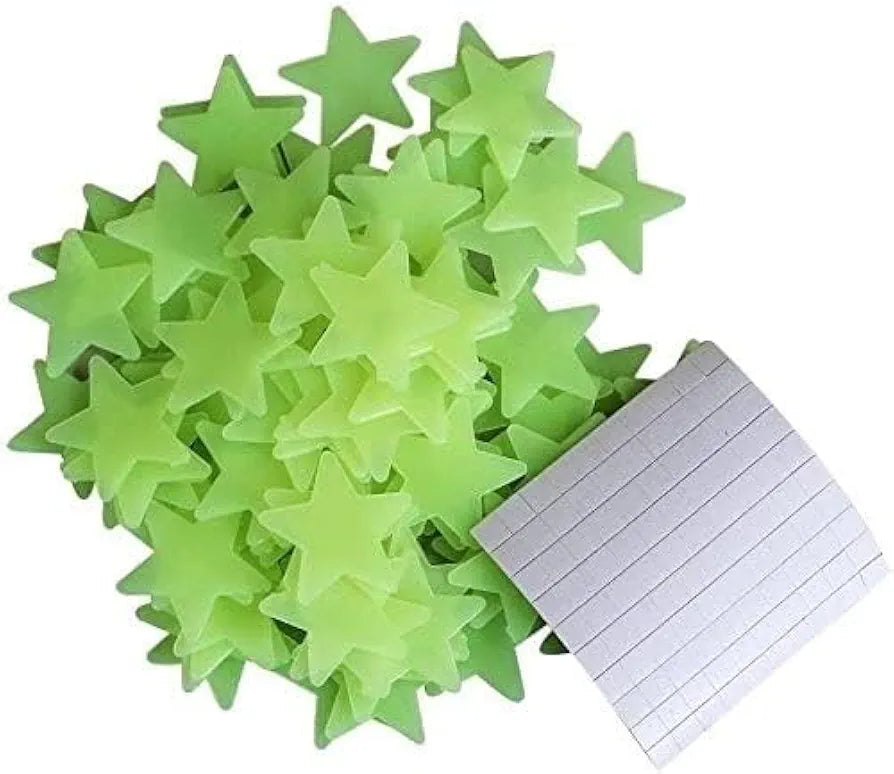 Rangoli Radium Stars Ceiling & Wall Decoration for Kids Room Glow in Night Stickers Design-11