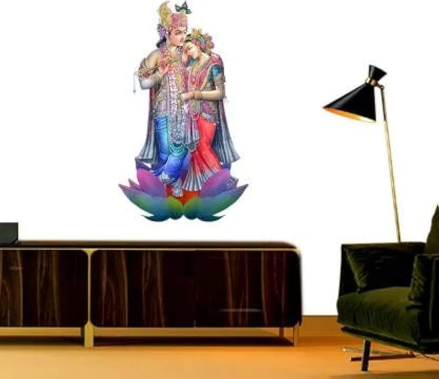 Rangoli White Glossy Vinyl Wall Sticker Premium Self-Adhesive Waterproof Parent-13 Design-3