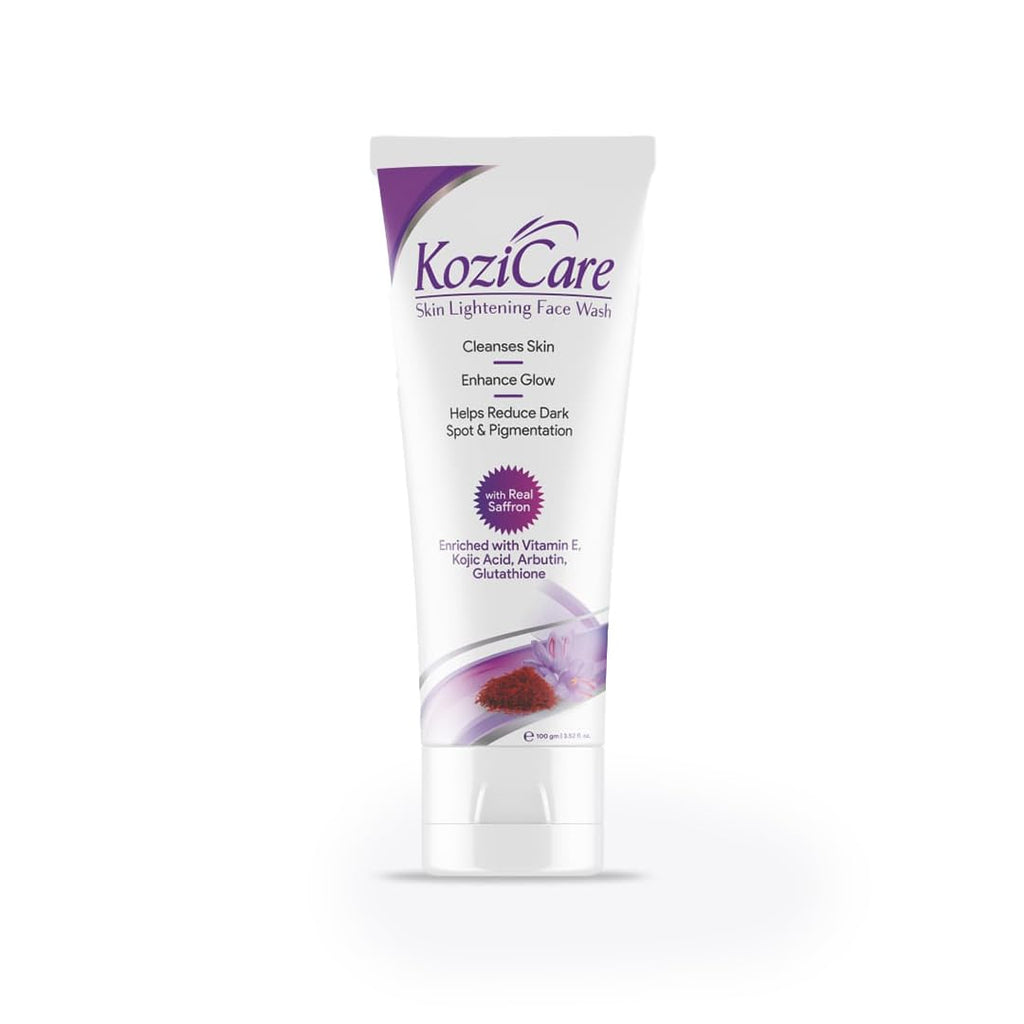Kozicare Kojic Acid & Glutathione Face Wash | For Women & Men | Face Cleanser & Skin Care - 100 Ml