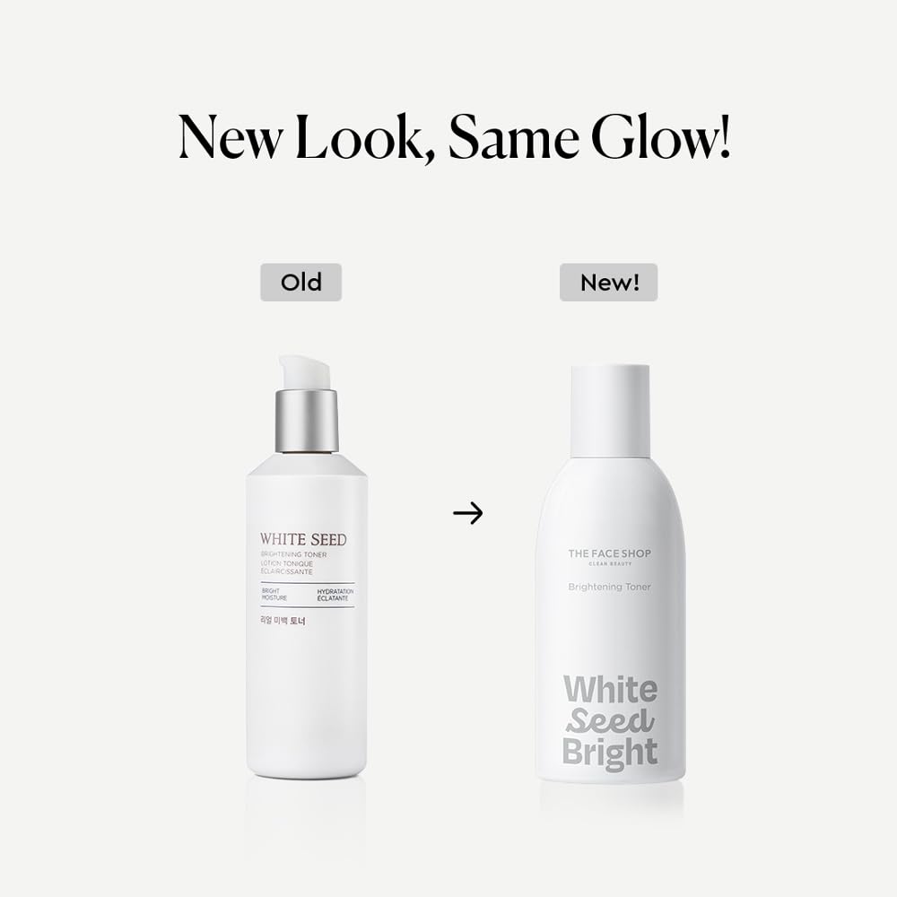 The Face Shop White Seed Brightening Face Toner with Niacinamide & Vitamin B | For Dark Spots, Dullness & Acne Scars | Suitable for Normal, Oily, Dry, Combination Skin | Sulphate & Paraben Free, 250ml