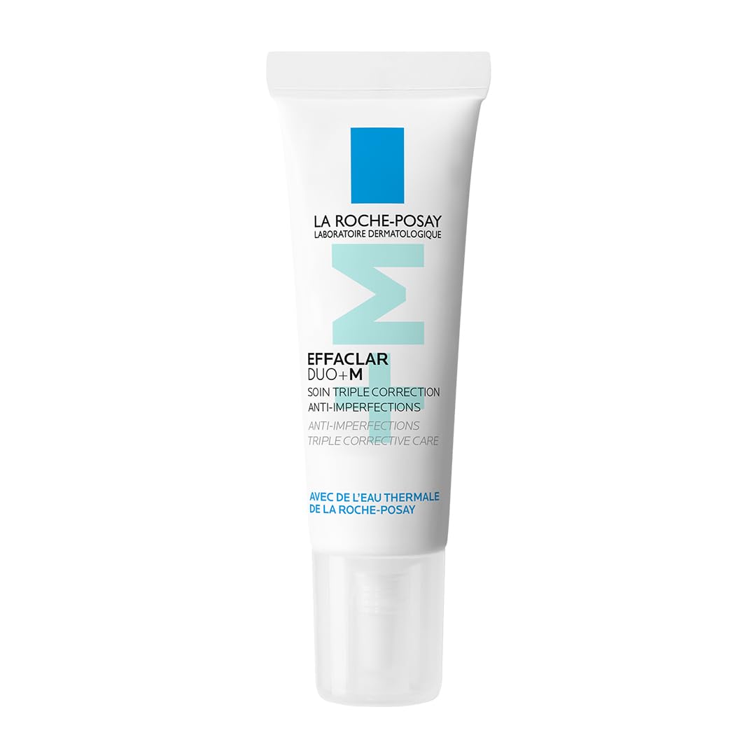 La Roche-Posay Effaclar Duo+M Gel Moisturiser | Anti-Breakout, Corrective Formula for Oily, Acne-Prone Skin, Reduces Blemishes, Blackheads & Controls Oil,7.5 ml