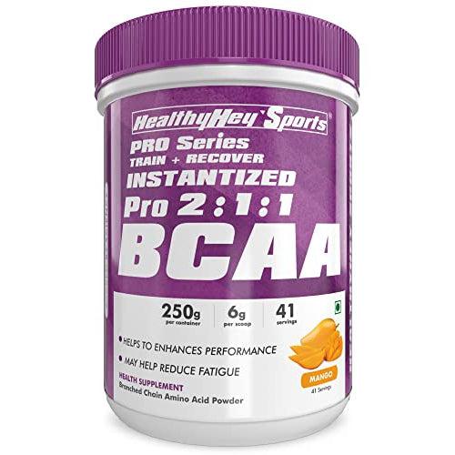 HealthyHey BCAA Powder 2:1:1 - Tangy Orange - 250 gms