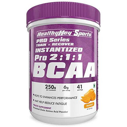 HealthyHey BCAA Powder 2:1:1 - Tangy Orange - 250 gms