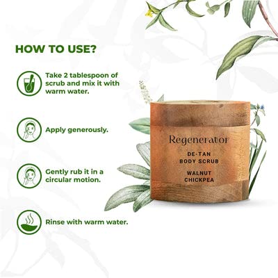 Nature4nature Body Scrub for Tan Removal | for Women & Men - 5 Gms | Regenerator
