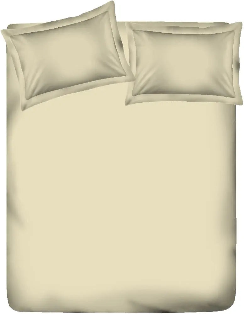 Layers Be Bold Cotton Elastic Fitted King Size Bedsheet for King Size Bed All Season 140 TC Off White