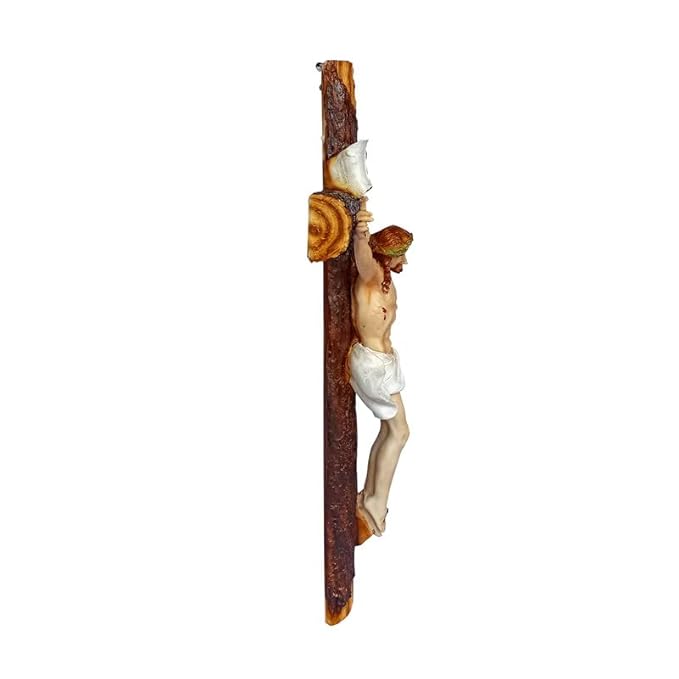 Newven Holy Cross Showpiece Idol Catholic Wall Decorative Christian Statues