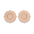 Hobby India 10 Pieces Mdf Wooden Tealight Candle Holder for Home and Office Decoration