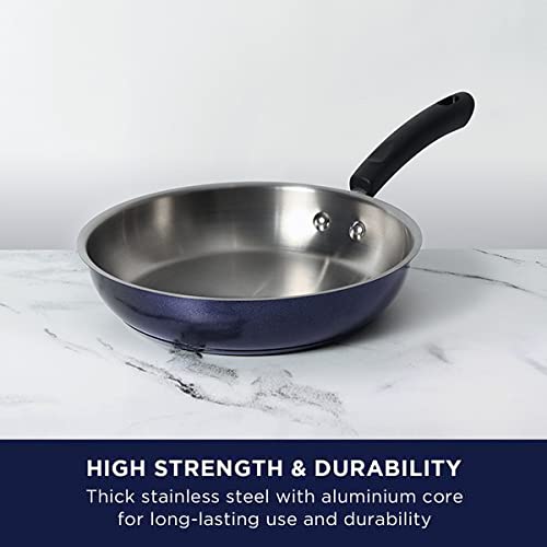 Meyer Centennial Nickel Free Stainless Steel Fry Pan 24cm Blue Diamond