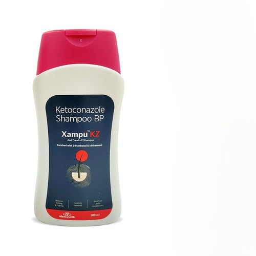 Mankind Xampu KZ Anti Dandruff Shampoo with Ketoconazole 5.5 pH Balanced - 100 ml