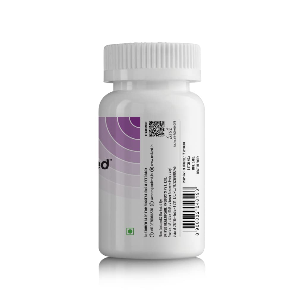 Unived CurQ10 | High dose blend of 300mg CoQ10 with 100mg Curcumin | Powerful Antioxidant for Heart Health & Overall Wellbeing | 30 Vegan Capsules