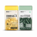 Ace Blend Omega 3 Fish Oil + Multivitamin for Men Combo | 60 Softgels + 60 Capsule | EPA DHA Fish Oil & Daily Multivitamin with 19 Nutrients