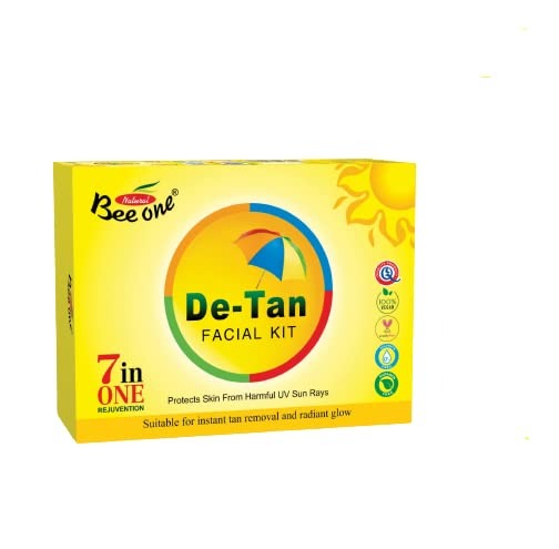 Bee One Complete 5 step Detan Facial Kit for Radiance & Youthful Glow - 312 gms