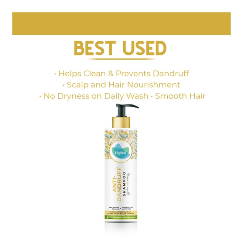 Vegetal Anti-Dandruff Shampoo - 200 gms