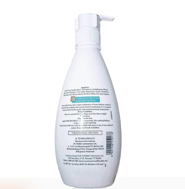 Dr Reddy's Venusia Max Intensive Moisturizing Lotion - 500 gms (Pack of 3)