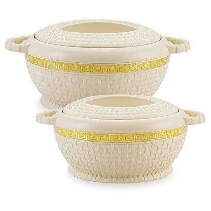 Finish Ivory Gold Casserole- Set of 2