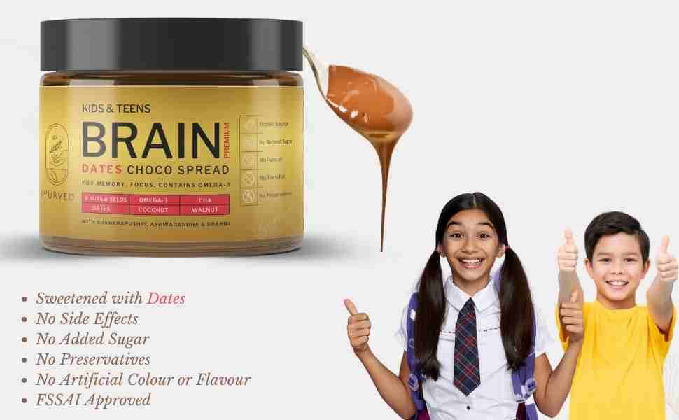Iyurved Kids & Teens Brain Premium Dates Choco Spread - 500 gms