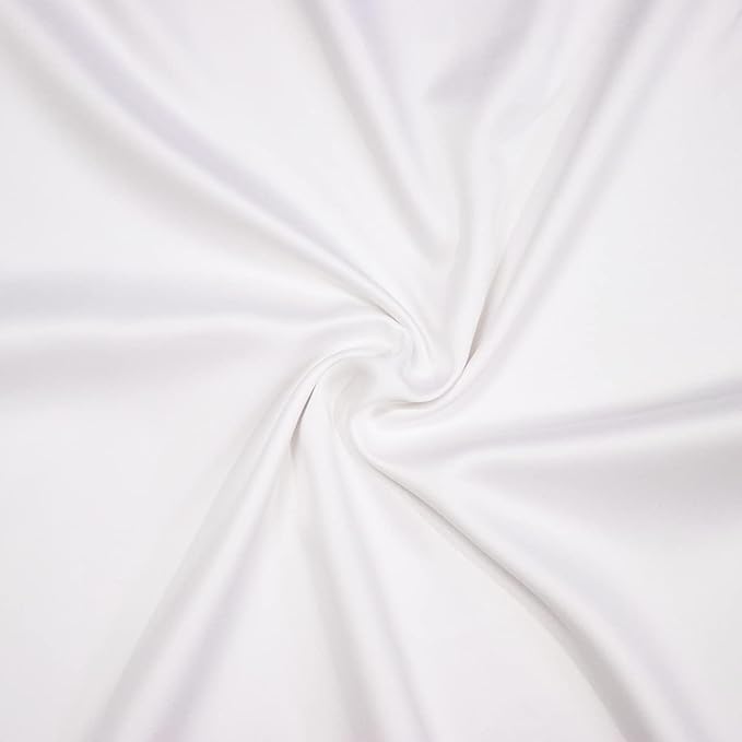 Stoa Paris Pillow Covers Set of 2 Pieces Satin Pillow Covers Colour Vanilla White